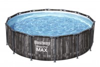 Каркасный бассейн Bestway Steel Pro Max Wood Style 5614Z, 427х107 см