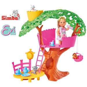 Simba Кукла Еви с игровым набором Домик на дереве, высота 32 см., размер куклы 12 см., 5734881