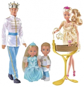 Simba Набор кукол Королевская семья - Штеффи, Кевин, Еви, Тимми 5733184