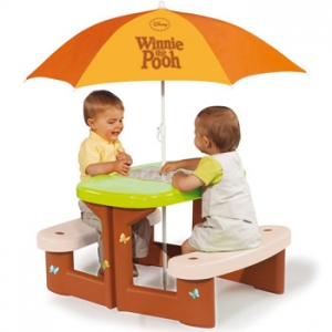 Столик Winnie для пикника с зонтиком Smoby