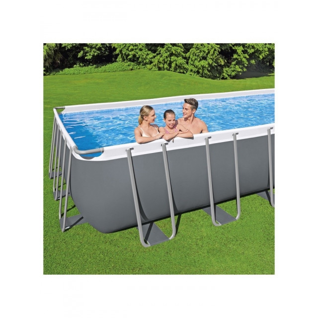 Каркасный бассейн Bestway Power Steel Rectangular 6.40 х 2.74 х 1.32 м ; артикул 5612B
