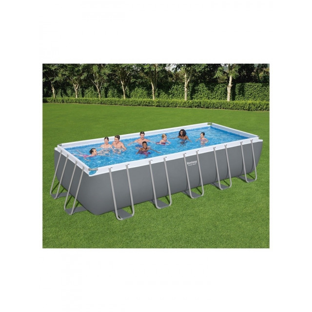Каркасный бассейн Bestway Power Steel Rectangular 6.40 х 2.74 х 1.32 м ; артикул 5612B