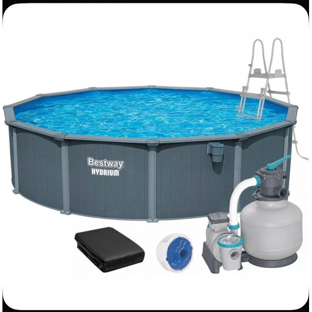 Стальной бассейн Bestway 561CU Hydrium 488х130, 561CU