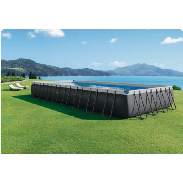 28376 Каркасный бассейн Ultra Frame 975x488x132см, 54368л, песочный фильтр, хлоргенератор, аксессуары