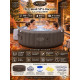 Надувная джакузи Bestway "Lay Z Spa Dominica" Ø 196 x 71 см, артикул 6001S