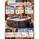 Надувная джакузи INTEX PureSpa Greystone Deluxe 211x71 см-4 персоны ; артикул 28450 Надувная джакузи INTEX PureSpa Greystone Deluxe 211x71 см-4 персоны ; артикул 28450