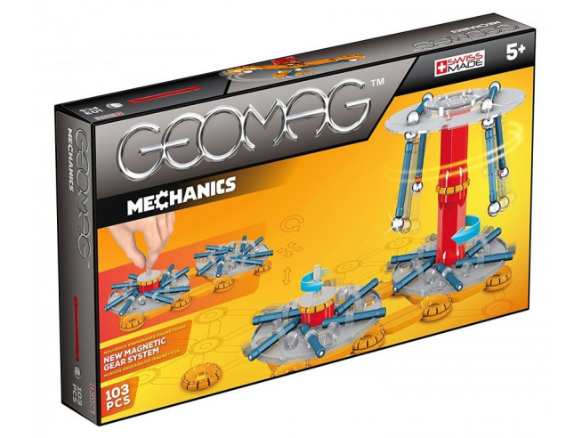 Конструктор магнитный Mechanics 103 детали Geomag 726 Конструктор магнитный Mechanics 103 детали Geomag 726