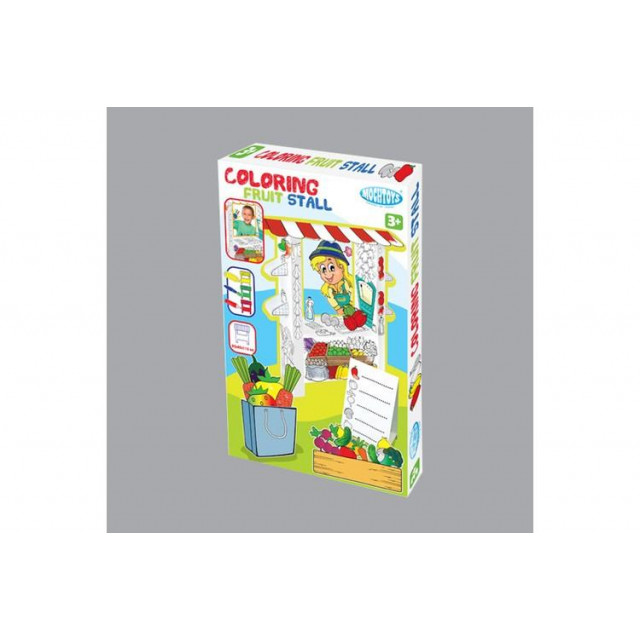 Картонный домик расскраска-супер маркет, MOСHTOYS (11219)