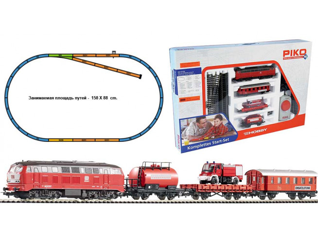 PIKO 57153 Стартовый набор модельной железной дороги «Feuerwehr DB» PIKO 57153 Стартовый набор модельной железной дороги «Feuerwehr DB»