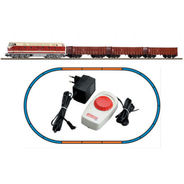 PIKO 57136Стартовый набор тепловоз BR 119 с тремя гондолами