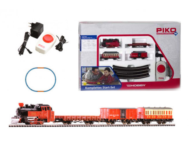 PIKO 57140 Стартовый набор модельной железной дороги «Грузовой состав Western»