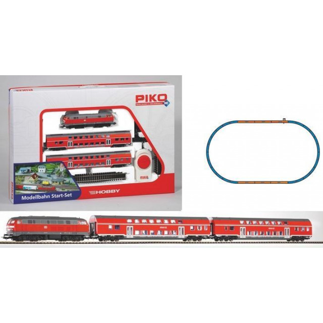 PIKO 57150 BR 218 + 2 двухэтажных вагона DB Regio