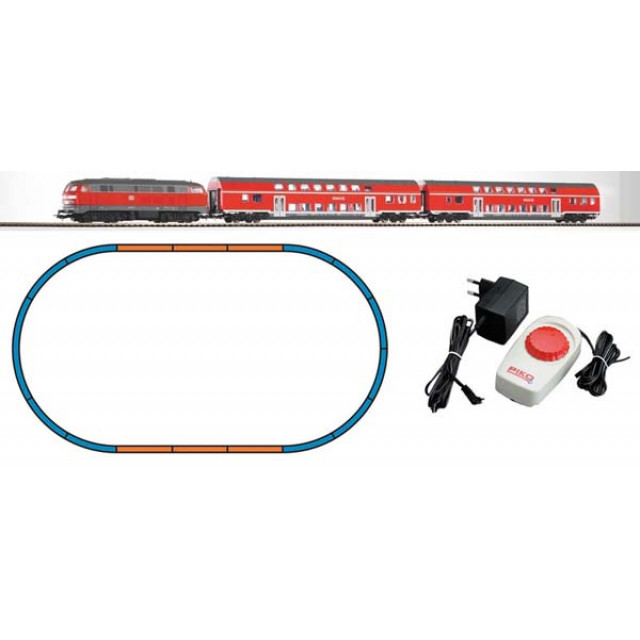 PIKO 57150 BR 218 + 2 двухэтажных вагона DB Regio