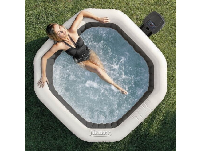 Надувная джакузи INTEX PureSpa Jet and Bubble Deluxe 218x71см-6 персон ; артикул 28462