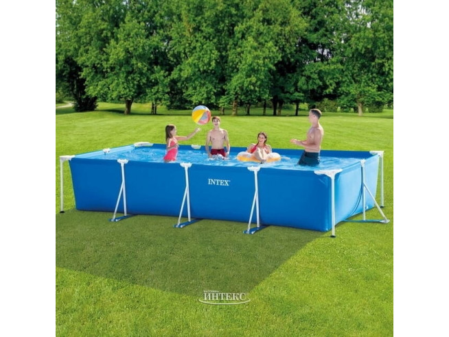 Каркасный бассейн INTEX Rectangular Frame 4.50 x 2.20 x 0.84 м ; артикул 28274 Каркасный бассейн INTEX Rectangular Frame 4.50 x 2.20 x 0.84 м ; артикул 28274