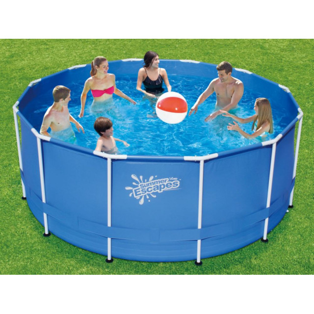 Бассейн каркасный SummerEscapes P20-1252-Z (366х132см, лестница, тент, подложка)