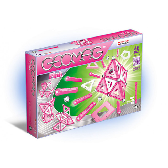 Конструктор магнитный "Geomag Pink", 68 деталей Geomag (342)