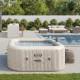 Надувная джакузи INTEX PureSpa Chevron Deluxe 175x71см-4 персоны ; артикул 28446