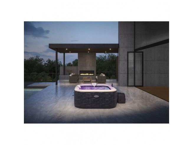 Надувная джакузи INTEX PureSpa Greystone Deluxe 211x71 см-4 персоны ; артикул 28450