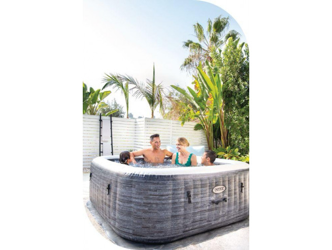 Надувная джакузи INTEX PureSpa Greystone Deluxe 239x71 см-6 персон ; артикул 28452 Надувная джакузи INTEX PureSpa Greystone Deluxe 239x71 см-6 персон ; артикул 28452