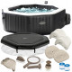Надувная джакузи INTEX PureSpa Jet and Bubble Deluxe  201x71см-4 персоны ; артикул 28458