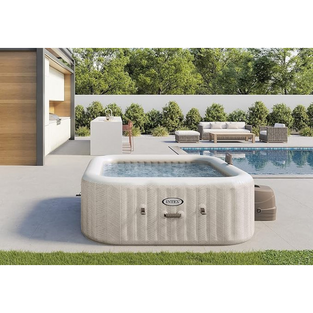 Надувная джакузи INTEX PureSpa Chevron Deluxe 195x71см-6 персон ; артикул 28472