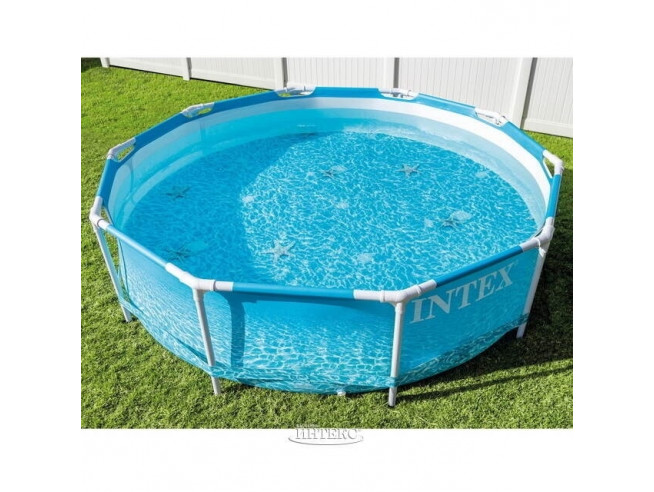 Каркасный бассейн INTEX Metal Frame (круг) "Beachside" 3.05 х 0.76 м ; артикул 28208