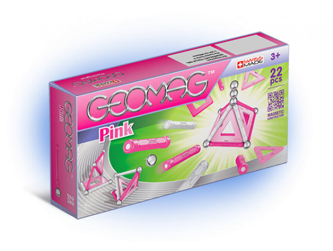 Конструктор магнитный "Geomag Pink", 22 детали Geomag (340)