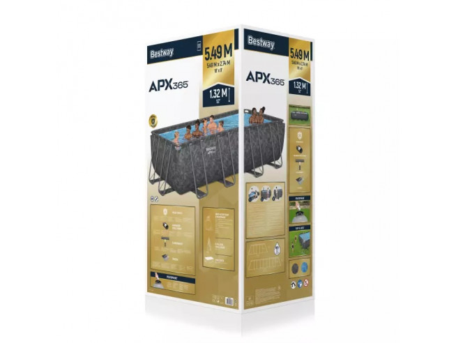 Каркасный бассейн Bestway Power Steel APX 365 - 5.49 х 2.74 х 1.32 м, арт. 561KA