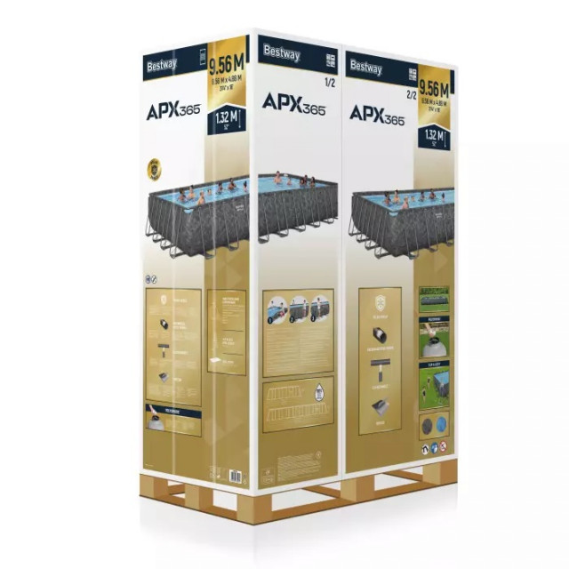 Каркасный бассейн Bestway Power Steel APX 365 - 9.56 х 4.88 х 1.32 м ; артикул 561KJ