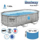 Каркасный бассейн Power Steel 427х250х100см "Ротанг" 7250л, фил.-нас. 2006л/ч, лестн, тент, попл-доз, Bestway 56714 Каркасный бассейн Power Steel 427х250х100см "Ротанг" 7250л, фил.-нас. 2006л/ч, лестн, тент, попл-доз, Bestway 56714
