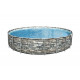 Каркасный бассейн Bestway 56889 Power Steel 671x132см "Камень" 40377л, фил.-нас. 9463л/ч, лестн., тент, попл.-доз.