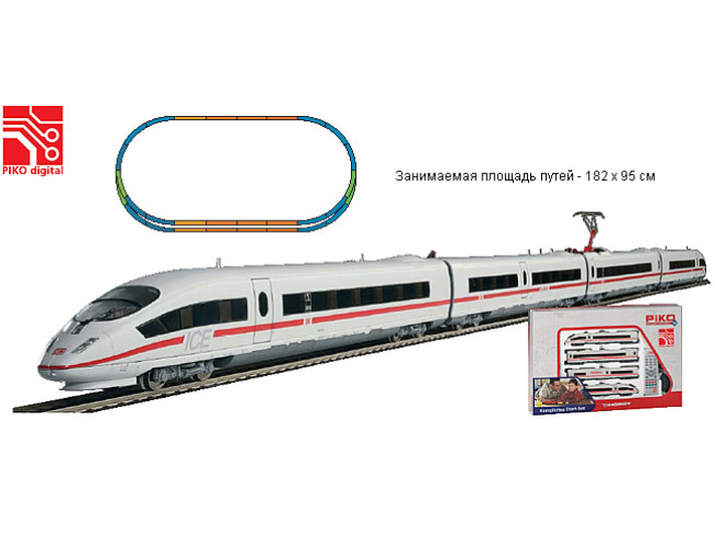 PIKO 57195 Стартовый набор железной дороги «InterCity Express» ICE 3