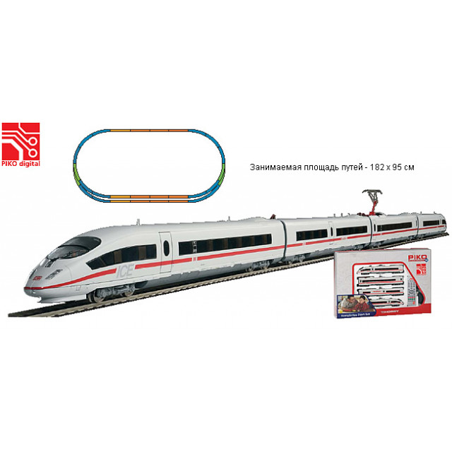 PIKO Стартовый набор "InterCity Express" ICE 3 со звуковыми эффектами, 57195 Sound