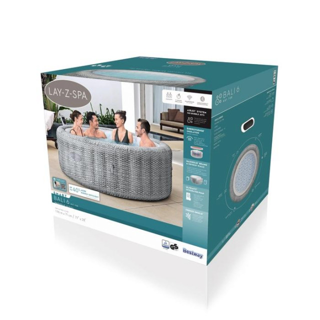 Надувная джакузи Bestway "Lay Z Spa Bali" Ø 196 x 71 см, артикул 6001N