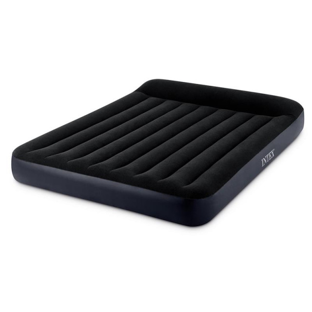 64148 Надувной матрас с подголовником Pillow Rest Classic Bed Fiber-Tech, 152х203х25см