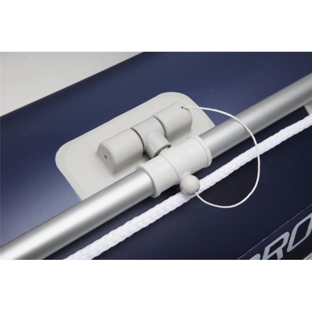 Надувная лодка Bestway Mirovia Pro, 65049 BW, 330х162х44см с жёстким дном, вёсла 162см, насос, транец, до 640кг