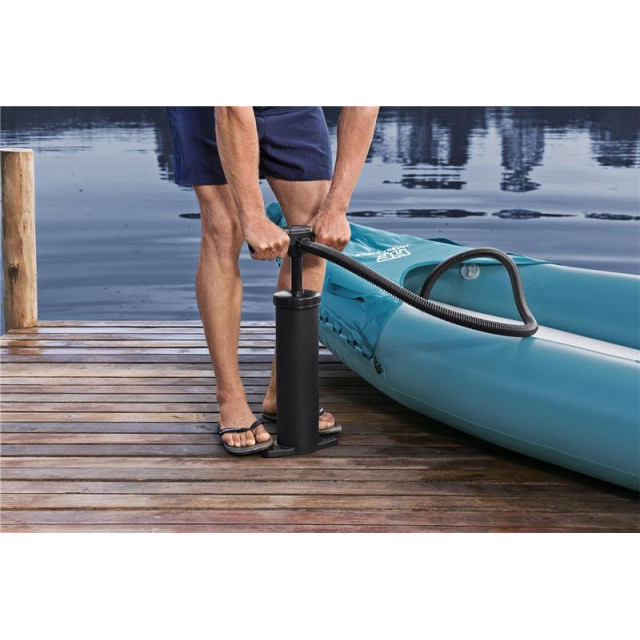 Надувная байдарка Bestway Waypoint Elite X2, 65167 BW, 382x101x35см, 2 весла, насос