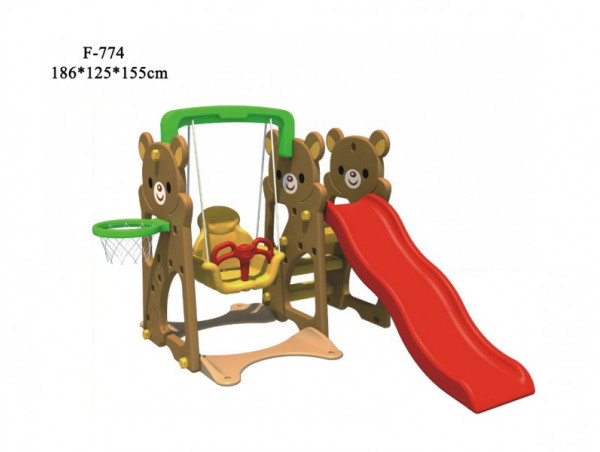 Детский игровой комплекс FAMILY "Медвежата" F-774 Детский игровой комплекс FAMILY "Медвежата" F-774