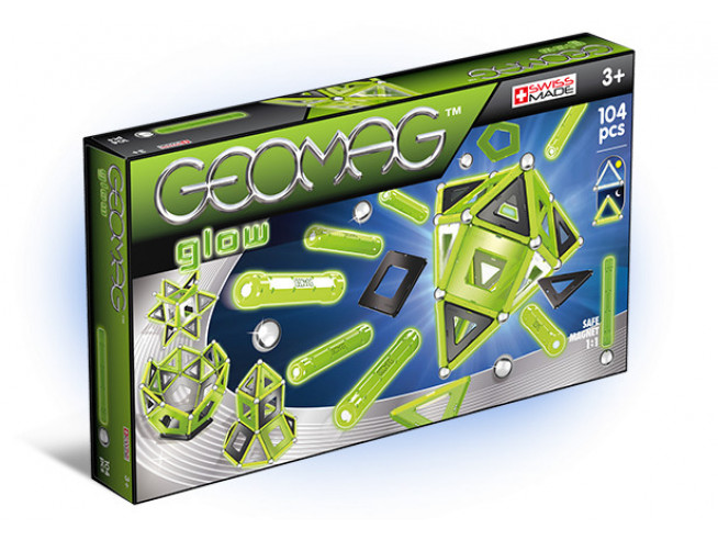 Конструктор магнитный "Geomag Glow", 104 детали Geomag (337)