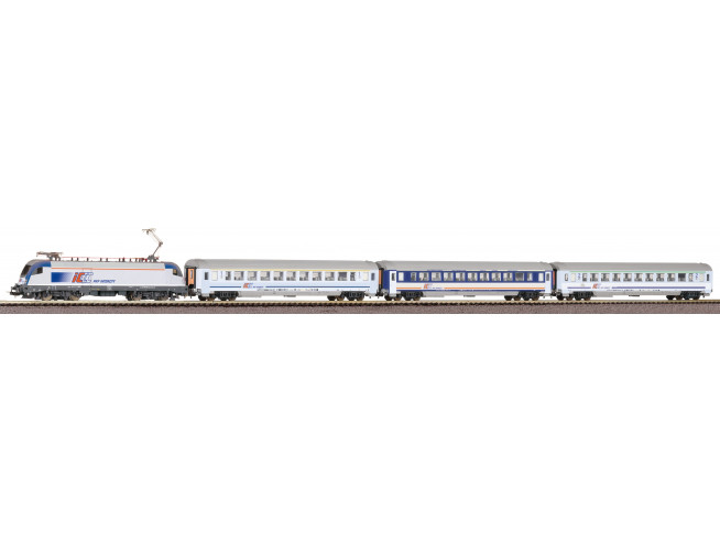 PIKO 97931 Пассажирский стартовый набор Taurus + 3 IC cars PKP A-Track w. Railbed