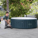 Надувная джакузи Bestway Miami EnergySense AirJet 6 Dark Blue Ø 196 x 66 см, артикул 6001D