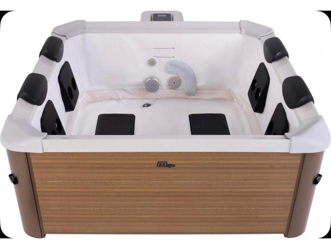 СПА-бассейн MSPA FRAME Oslo Amber Square Bubble Spa, F-AM063W, 160х160х65см  квадратный, гидромассаж, аэромассаж.(4 коробки A.B.C.D)