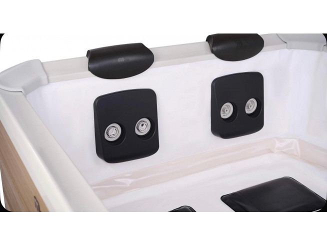 СПА-бассейн MSPA FRAME Oslo Amber Square Bubble Spa, F-AM063W, 160х160х65см  квадратный, гидромассаж, аэромассаж.(4 коробки A.B.C.D)
