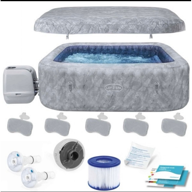 Надувная джакузи Bestway "Lay-Z-Spa San Francisco Smart HydroJet Pro 7" Ø 230 х 230 х 71 см; артикул 6001Q