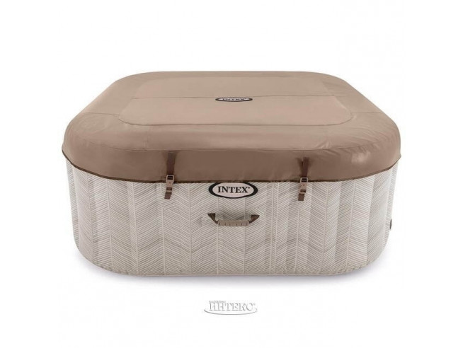Надувная джакузи INTEX PureSpa Chevron Deluxe 175x71см-4 персоны ; артикул 28446