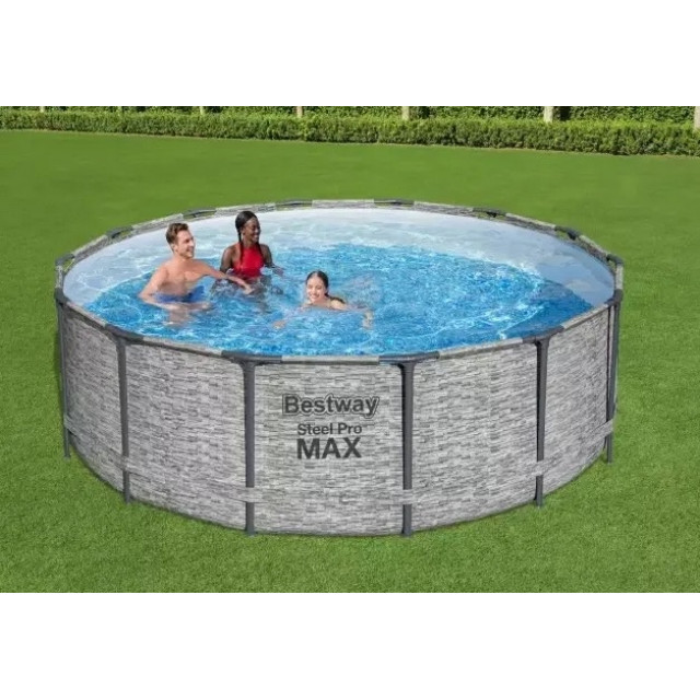 Каркасный бассейн Bestway Steel Pro Max (круг) 4.27 х 1.22 м ; артикул 5619D