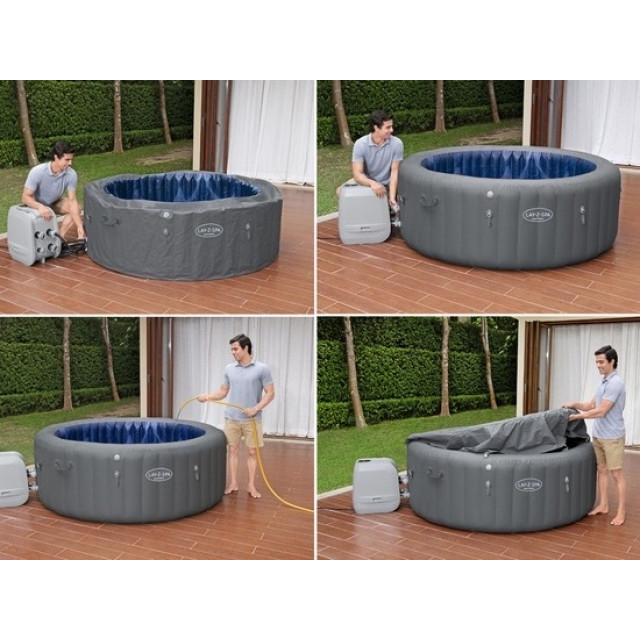 Надувная джакузи Bestway "Lay-Z-Spa Santorini " Ø 216 x 80 см, артикул 6001T