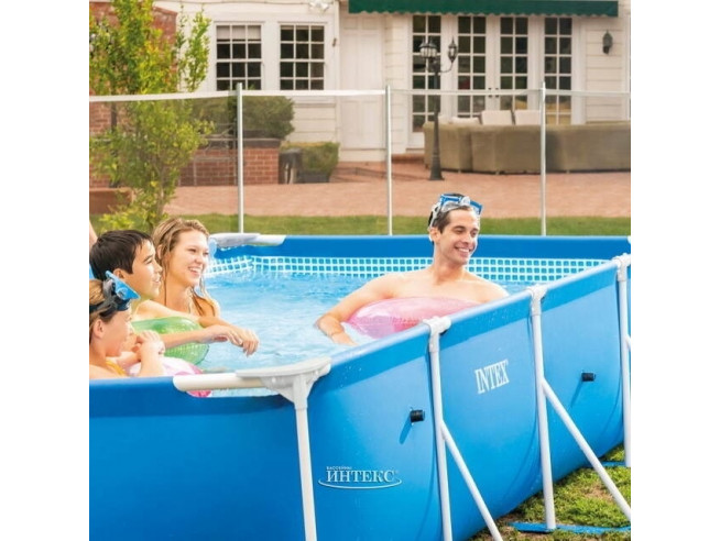 Каркасный бассейн INTEX Rectangular Frame 4.50 x 2.20 x 0.84 м ; артикул 28274 Каркасный бассейн INTEX Rectangular Frame 4.50 x 2.20 x 0.84 м ; артикул 28274