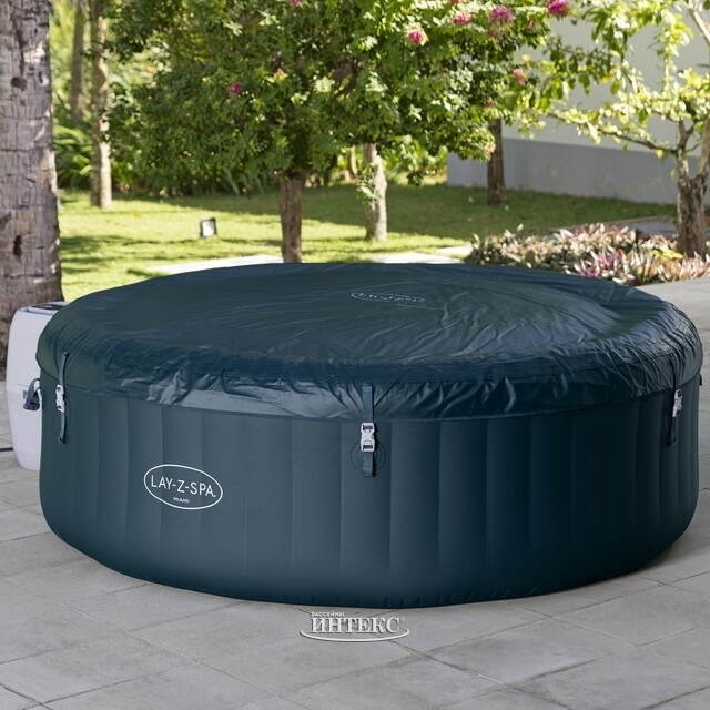 Надувная джакузи Bestway Miami EnergySense AirJet 6 Dark Blue Ø 196 x 66 см, артикул 6001D